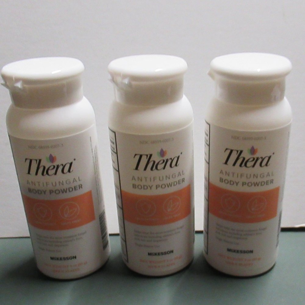 Three Thera 2% Miconazole Nitrate Powder Antifungal 3 oz. Shaker Bottles New